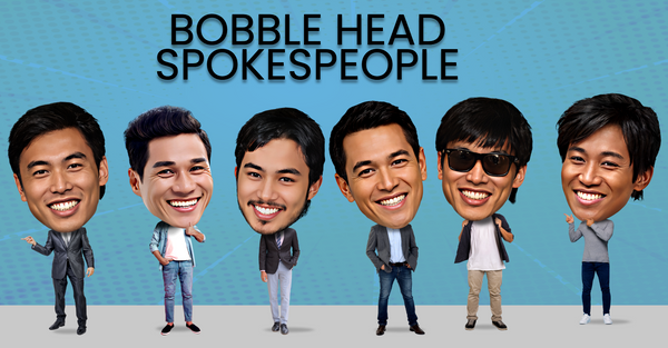 Asian Male BobbleHead Characters