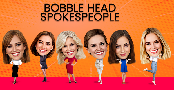 Caucasian Female BobbleHead Characters